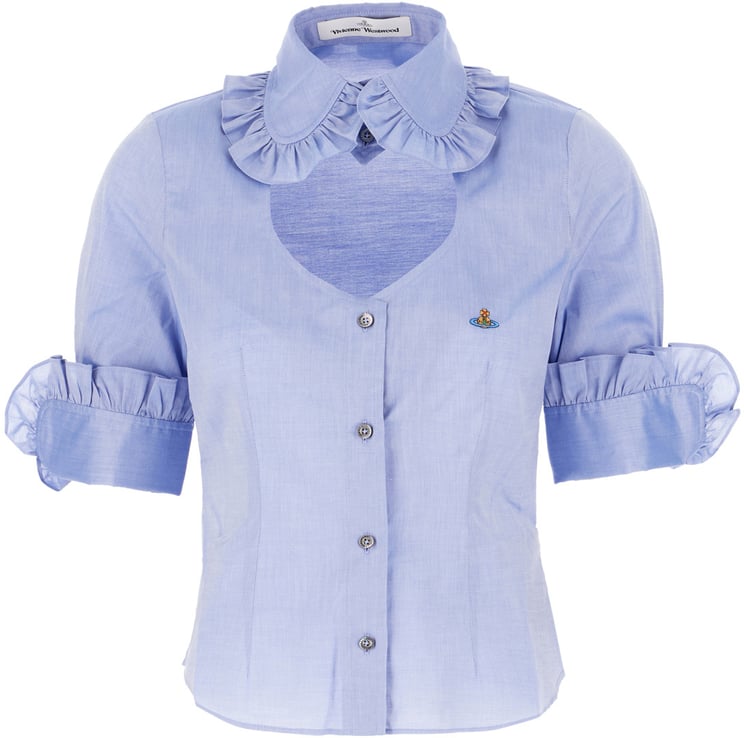 Vivienne Westwood Vivienne Westwood Light blue cotton blouse