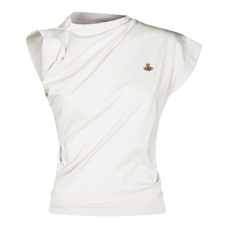 Vivienne Westwood Asymmetrical Short-Sleeved Top With Subtle Ruching