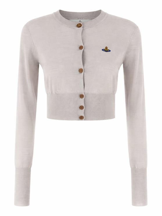 Vivienne Westwood Bea Knit Silk-Wool Cropped Cardigan