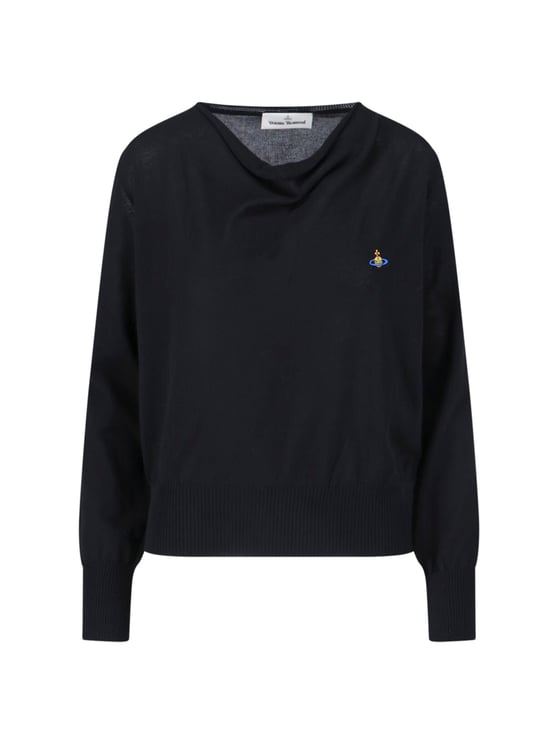 Vivienne Westwood Black Pamela Cotton Long-Sleeved Top