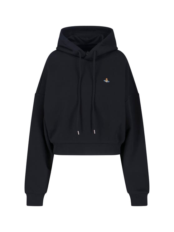 Vivienne Westwood Black Ashton Cotton Hooded Sweatshirt