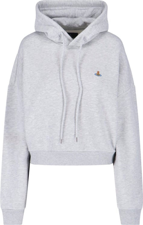 Vivienne Westwood Grey Ashton Crew Neck Knit Hooded Sweatshirt