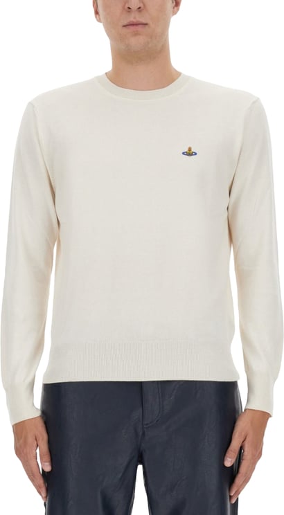 Vivienne Westwood Cotton-Cashmere Blend Jersey With Embroidered Logo