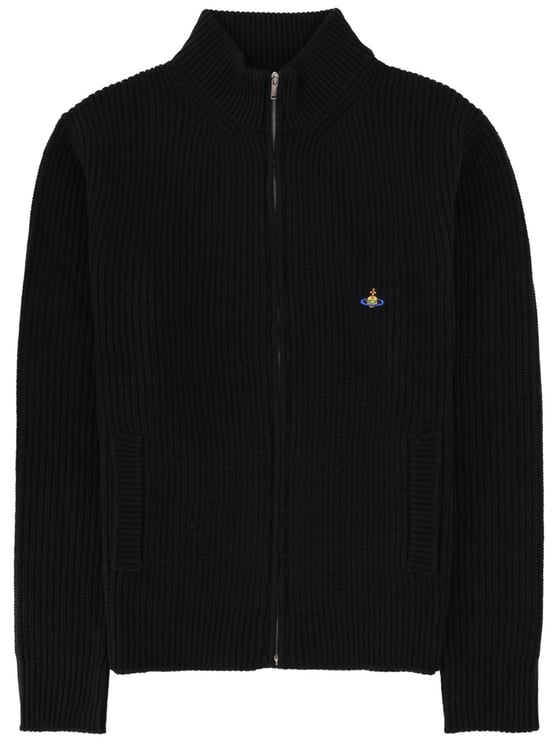 Vivienne Westwood Fisherman Wool Cashmere Zip Sweater
