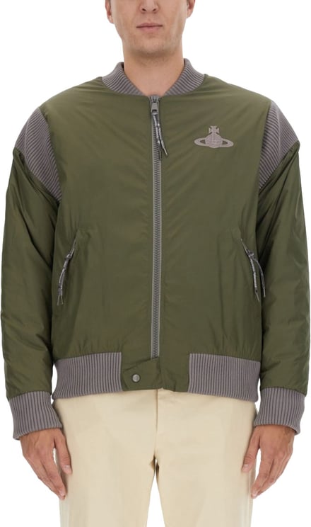 Vivienne Westwood Bomber Jacket With Logo