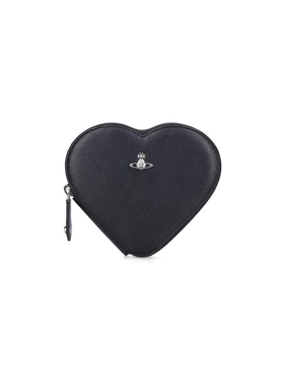 Vivienne Westwood "New Heart" Crossbody Bag – Black