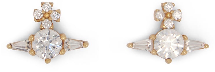 Vivienne Westwood Silver earrings with crystal decoration