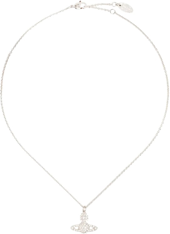 Vivienne Westwood Grace Bas Relief Pendant Platinum / Crystal