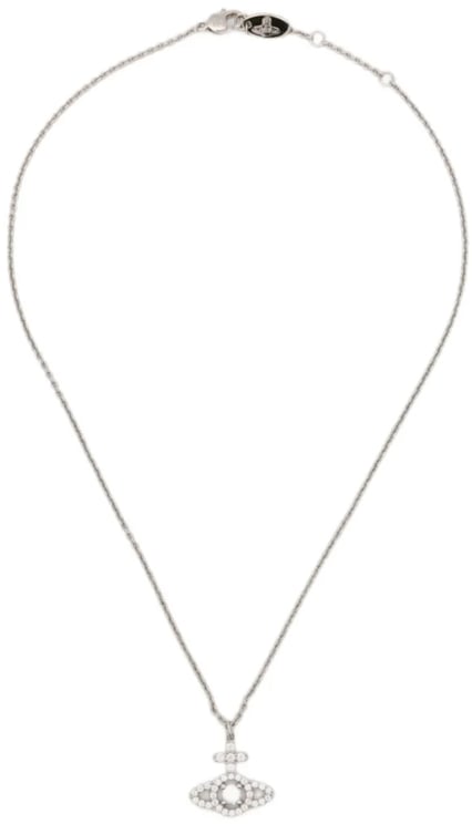 Vivienne Westwood Olympia Cz Pendant Platinum / White