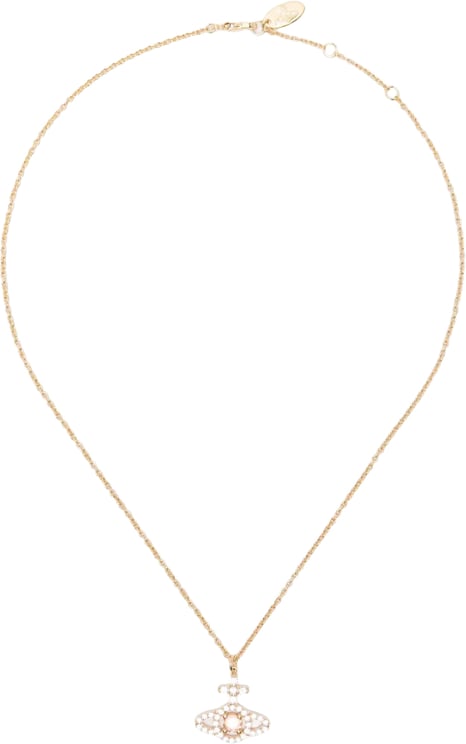 Vivienne Westwood Olympia Cz Pendant Gold / White Champagne