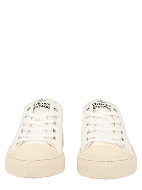 Vivienne Westwood Canvas Low-Top Logo Rubber Sneakers