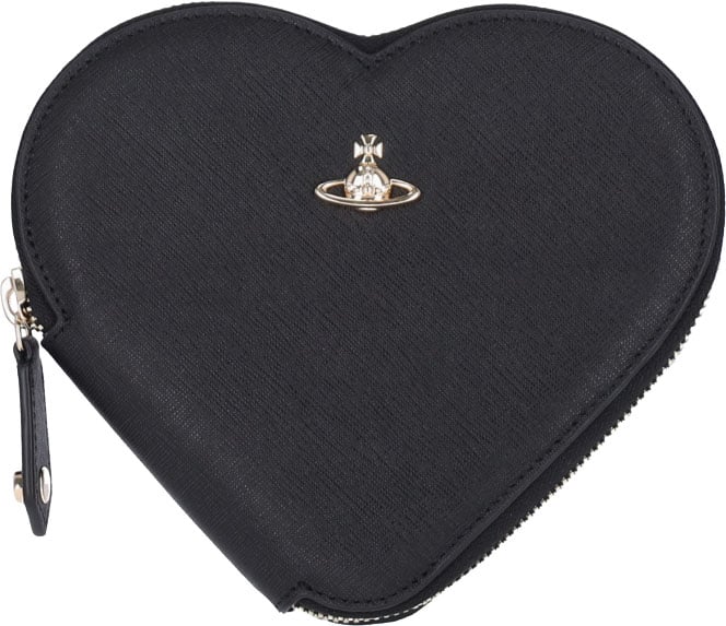 Vivienne Westwood "New Heart" Crossbody Bag – Black