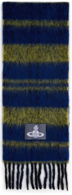 Vivienne Westwood Striped scarf with fringes