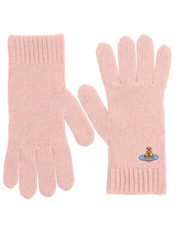 Vivienne Westwood Delicate Orb Embroidery Cashmere Gloves
