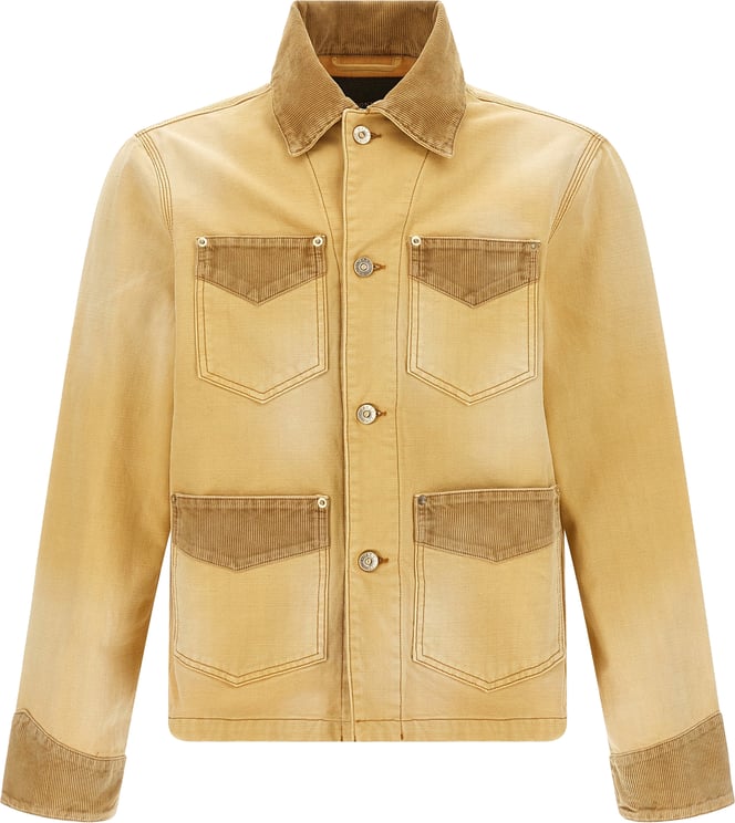 Wales Bonner WALES BONNER Beige Cotton Denim Jacket