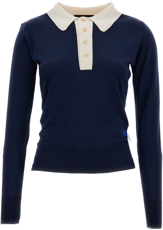 Wales Bonner Fine Merino Wool Fabric Polo Shirt