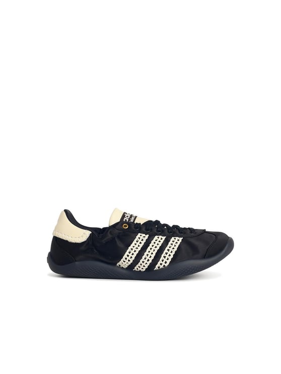 Wales Bonner Karintha Lo Satin' Black Fabric Sneakers