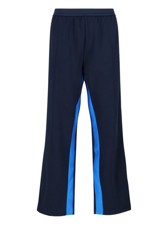 Wales Bonner Navy Blue Activewear Pants With Elasticized Waistband