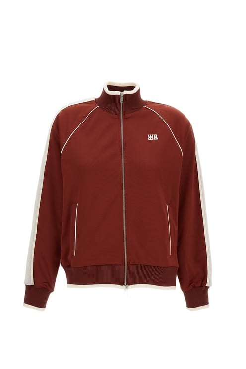 Wales Bonner Contrast Mesh Panel Track Jacket with Ribbed Trims