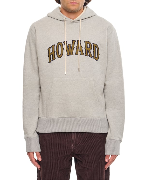 Wales Bonner Bold Front Print Hoodie With Adjustable Hood And Kangaroo Pocket