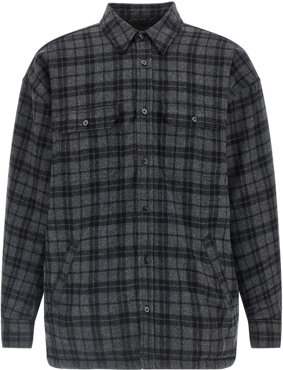 Willy Chavarria WILLY CHAVARRIA Gray Wool Full-Length Jacket
