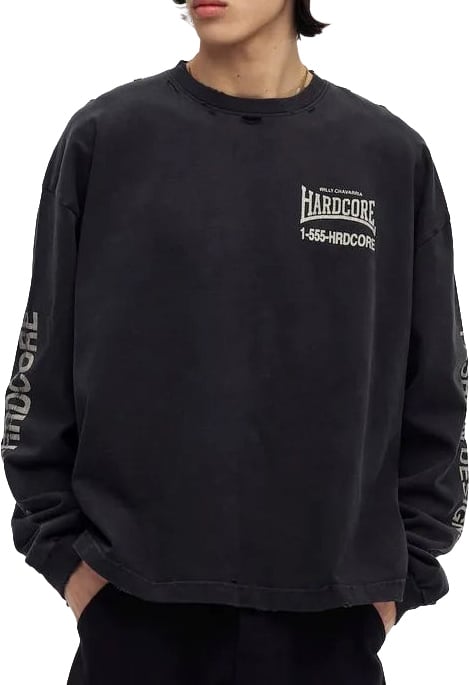 Willy Chavarria "HARDCORE" BUFFALO L/S TEE BLACK BEAUTY