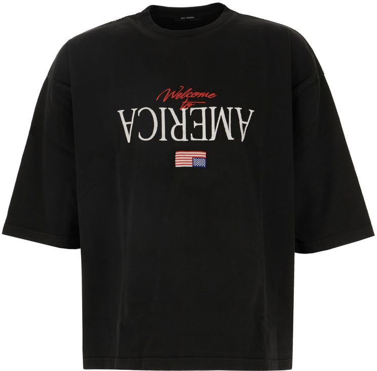 Willy Chavarria Willy Chavarria Black cotton t-shirt