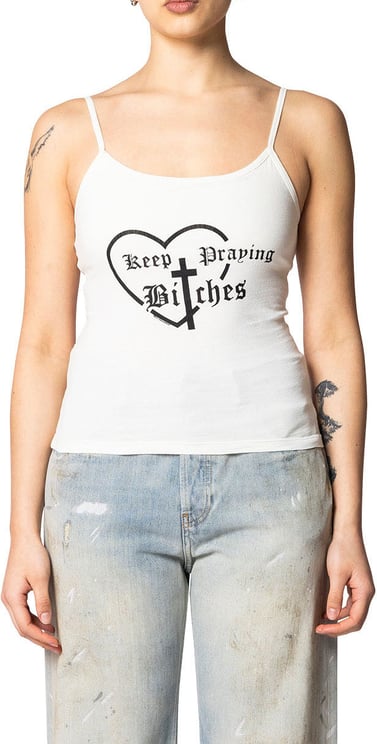 Willy Chavarria KEEP PRAYING BITCHES CHOLITA TANK MASA