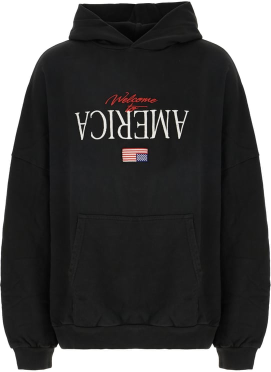 Willy Chavarria Willy Chavarria Black cotton sweatshirt