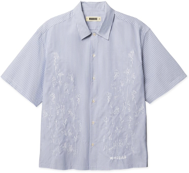 Woodbird Woodbird - Wang ox flower shirt - 2616-704 - Light blue