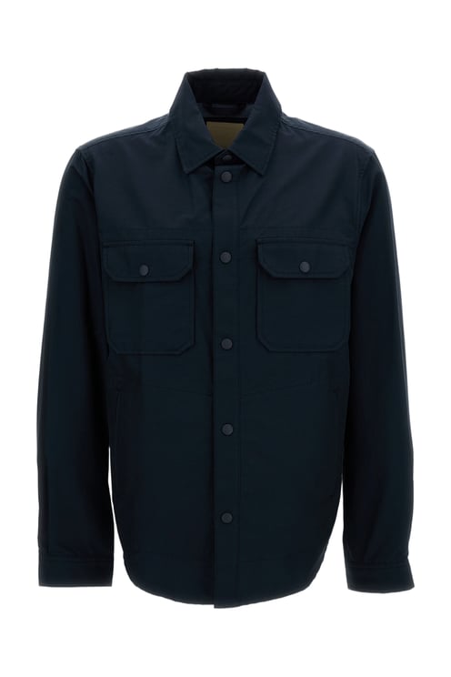 Woolrich Light Ramar Overshirt with Classic Collar