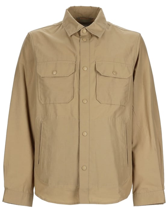 Woolrich Neutrals Structured Ramar Cotton Overshirt