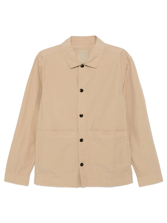 Woolrich Minimalist Cotton Classic Collar Jacket