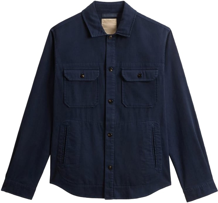 Woolrich Heren Linen Blend Safari Overshirt G