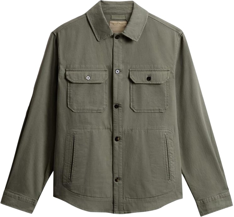 Woolrich Heren Linen Blend Safari Overshirt G