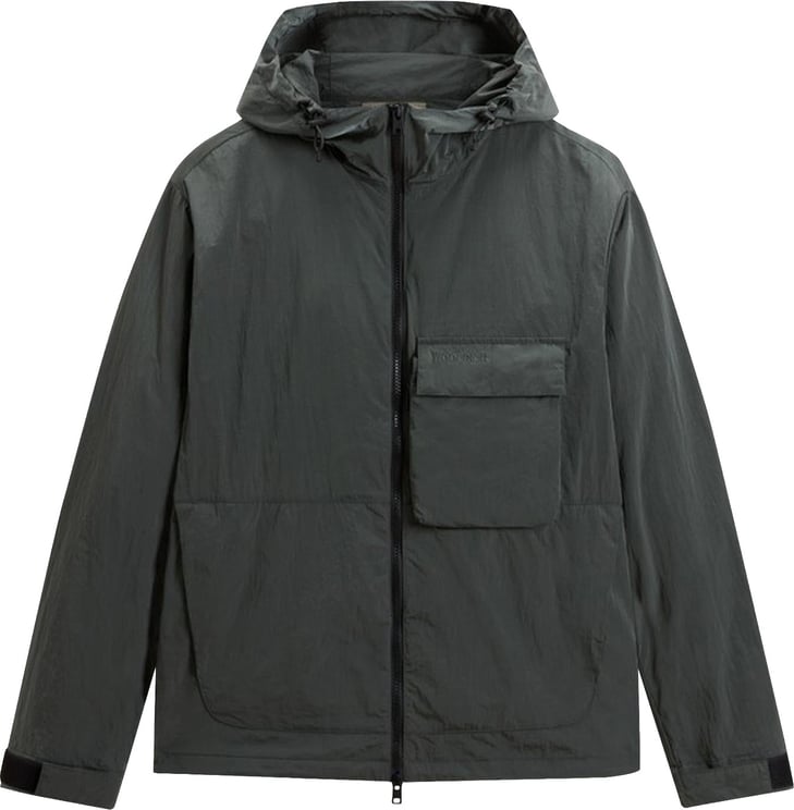 Woolrich Heren Shiny Nylon Hooded Jacket