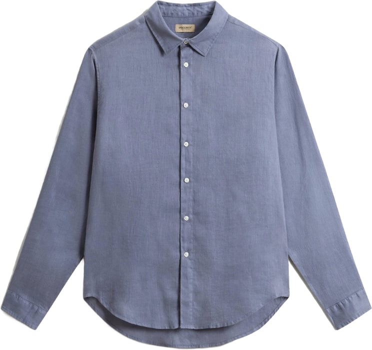 Woolrich Shirts Grisaille Turquoise