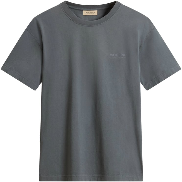 Woolrich Woolrich Cotton Graphic T-shirts Donkergrijs Cfwote2010mrut5334