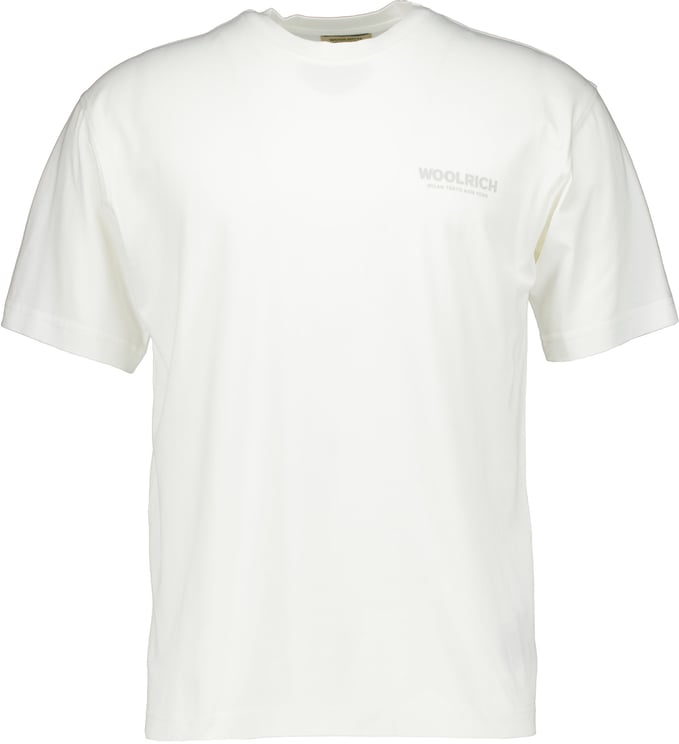 Woolrich Woolrich Cotton Graphic T-shirts Off White Cfwote2010mrut5334
