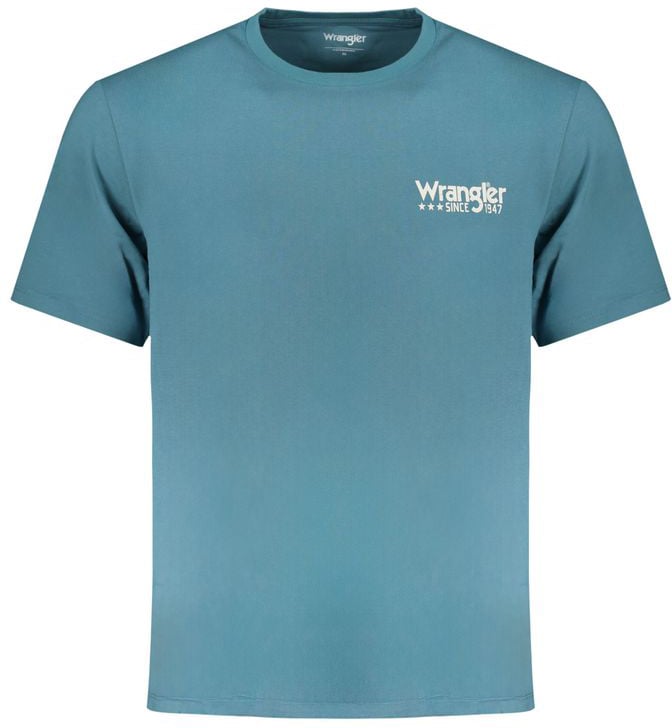 Wrangler Wrangler Blue Cotton Men's T-Shirt