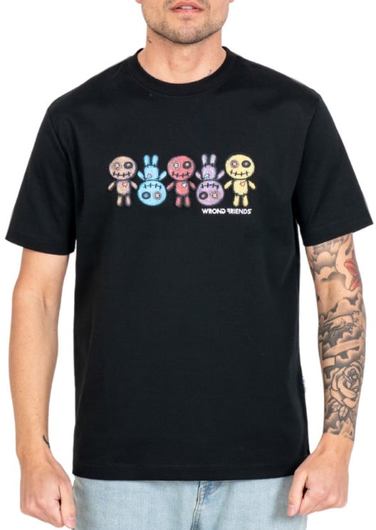 Wrong Friends FRANKLIN T-SHIRT - BLACK