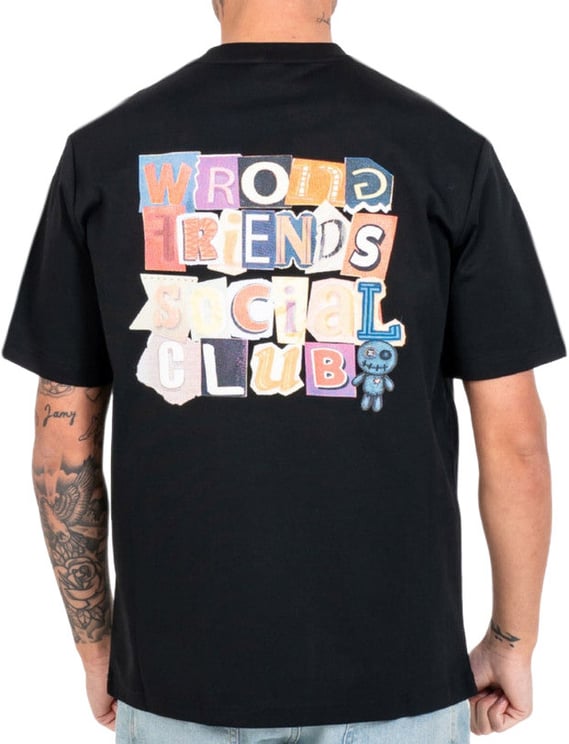Wrong Friends SOCIAL CLUB T-SHIRT - BLACK