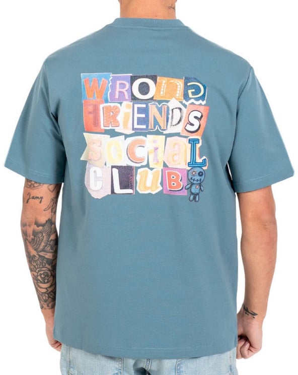 Wrong Friends SOCIAL CLUB T-SHIRT - BLUE