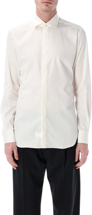 Xacus Xacus white shirt with French collar