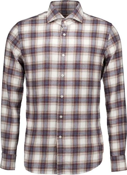 Xacus Xacus Washed Shirt Lange Mouw Overhemden Bruin 721ml/31306
