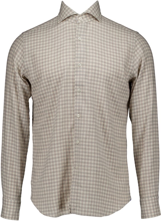 Xacus Xacus Washed Shirt Lange Mouw Overhemden Ecru 721ml/91338
