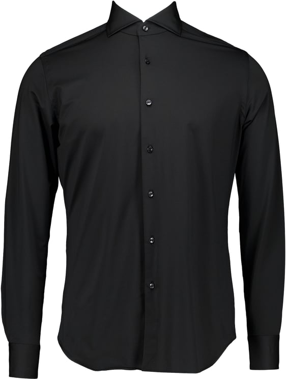 Xacus Xacus Active Shirt Lange Mouw Overhemden Zwart Act520ml/11460