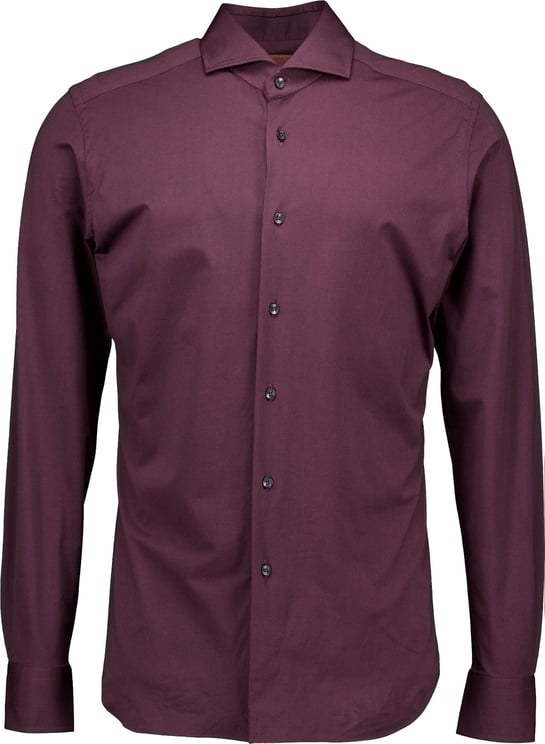 Xacus Xacus Active Shirt Lange Mouw Overhemden Bordeaux Act520ml/31616