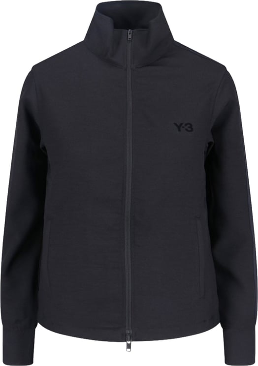 Y-3 Logo Zip Sweatshirt – Black