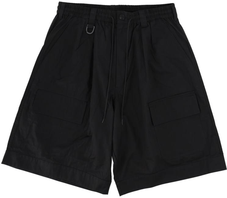 Y-3 WIDE LEG CARGO SHORTS
